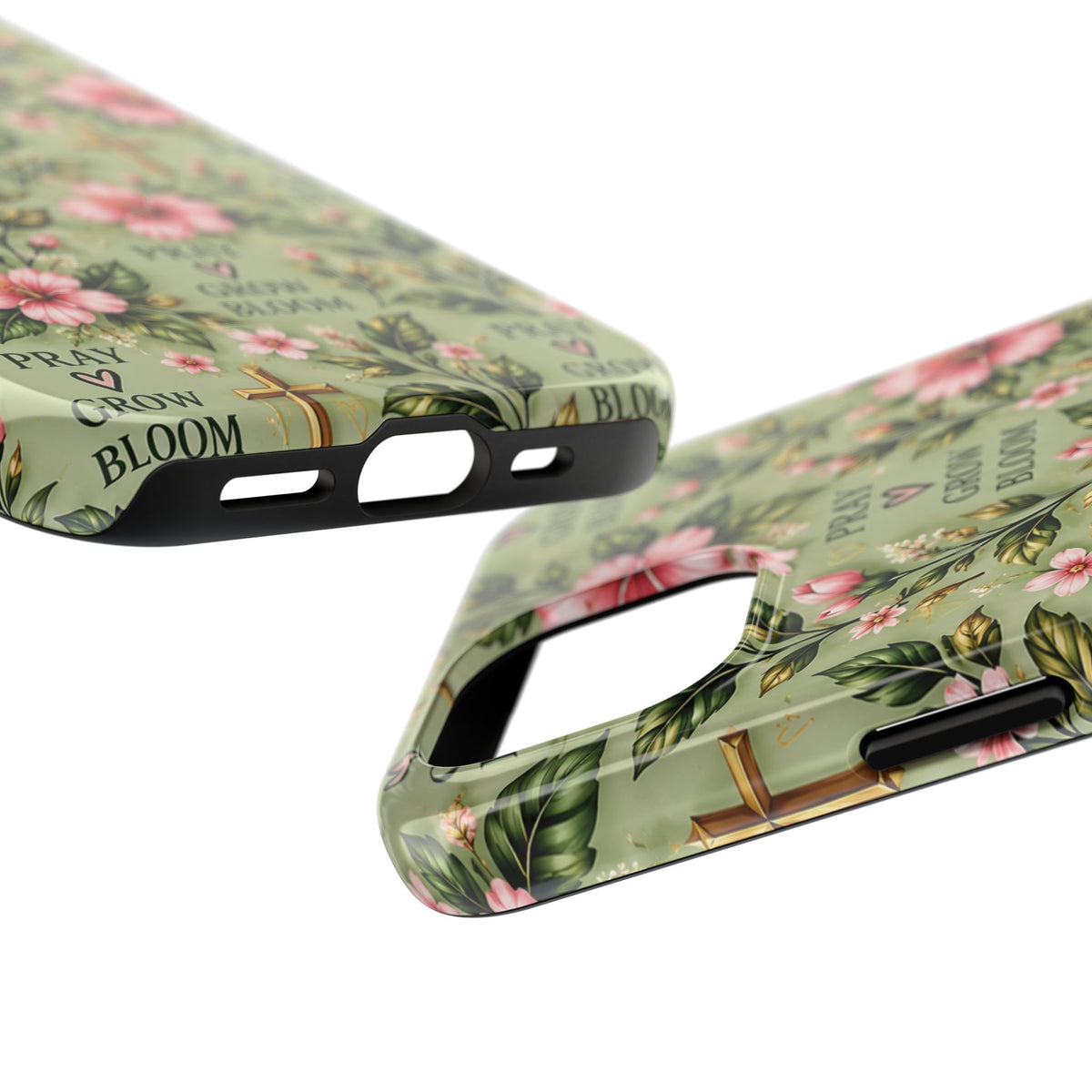 Pray Grow Bloom Christian Phone Case | Floral Faith Case | Pray & Bloom