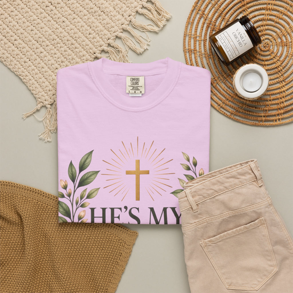 He’s My Healer Christian T-Shirt | Isaiah 53:5 | Pray & Bloom