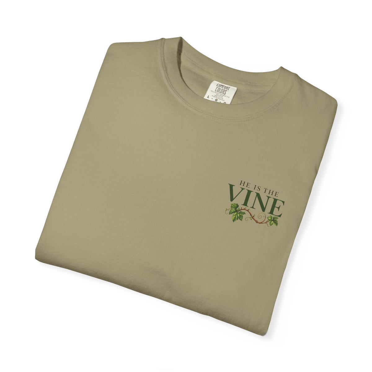 He Is the Vine Christian T-Shirt| John 15:5 Faith Based Tee| Pray & Bloom