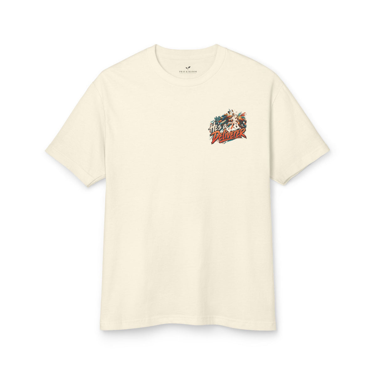 He’s a Deliverer Christian T-Shirt | John 8:36 Broken Chains Faith Tee | Pray & Bloom