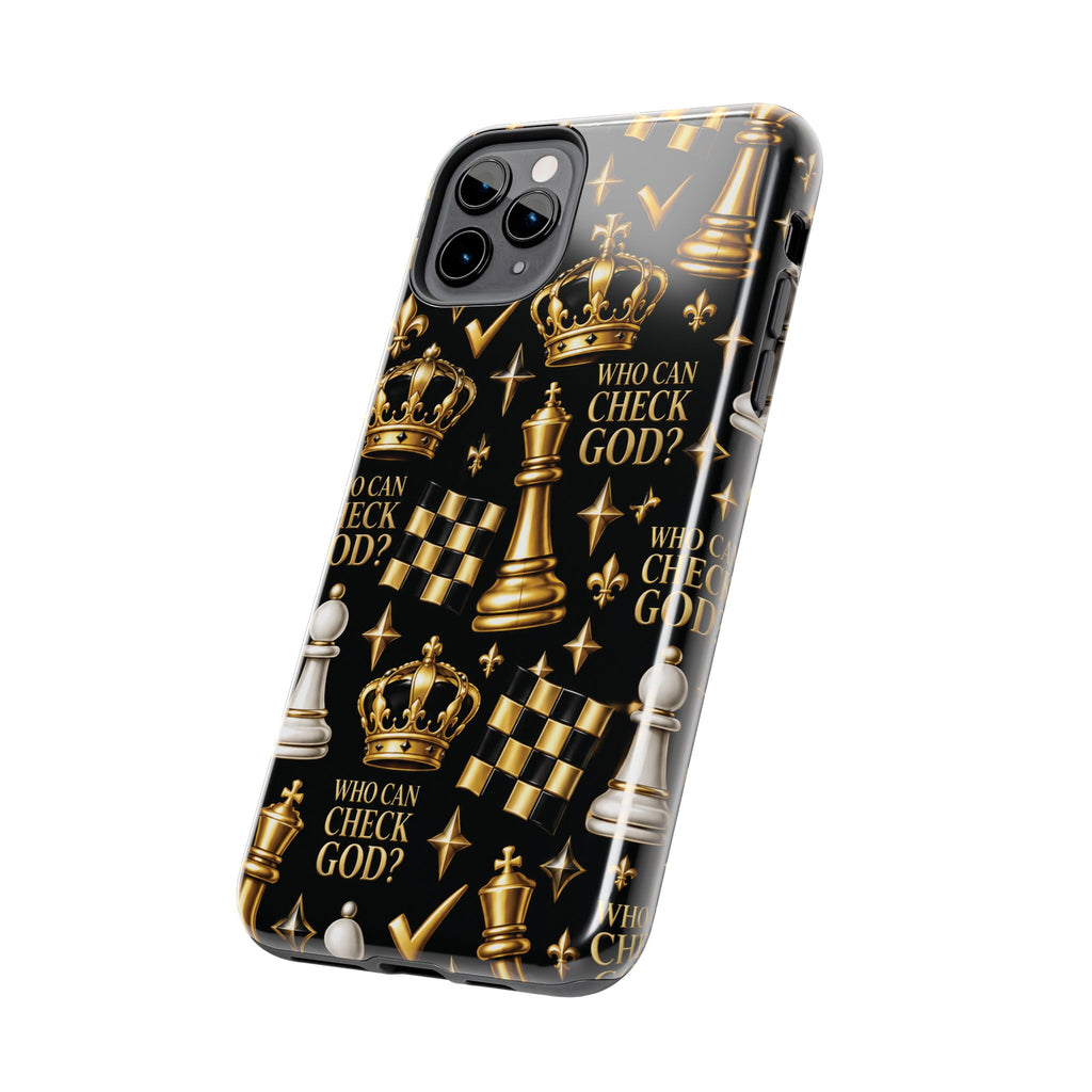 Who Can Check God? Faith Chess Tough Phone Case | Pray & Bloom