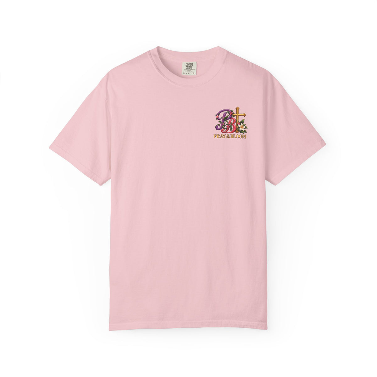 In His Hands Christian T-Shirt | Romans 8:28 Faith Tee | Every Thread Has a Purpose | Pray & Bloom