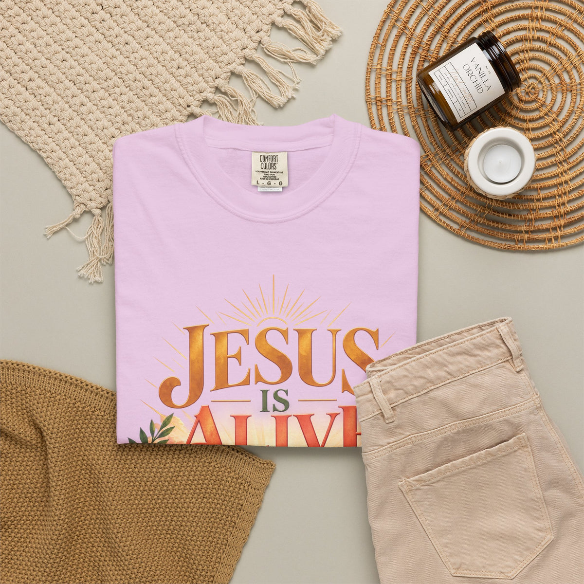 Jesus Is Alive Christian T-Shirt | Resurrection Faith Tee | Pray & Bloom