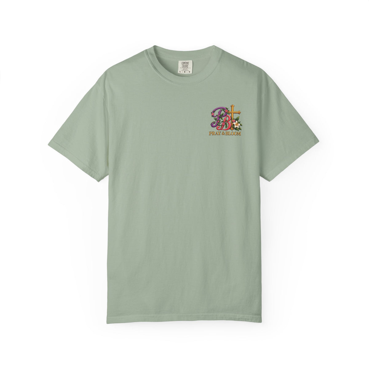 In His Hands Christian T-Shirt | Romans 8:28 Faith Tee | Every Thread Has a Purpose | Pray & Bloom