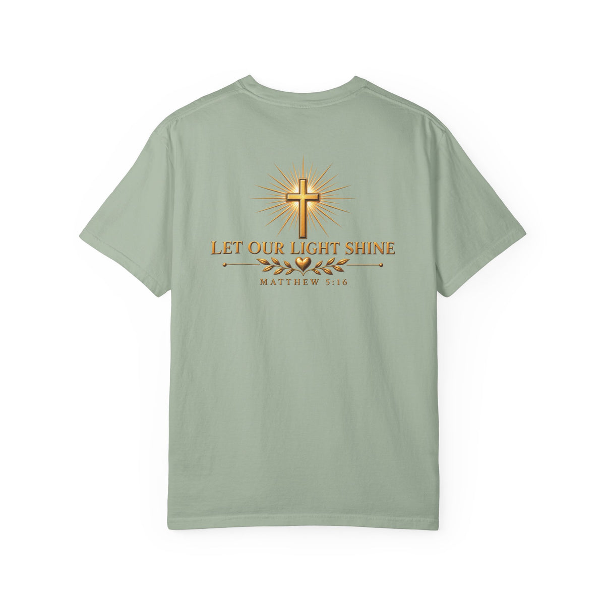Let Your Light Shine Christian T-Shirt | Matthew 5:16 Faith Tee | Pray & Bloom