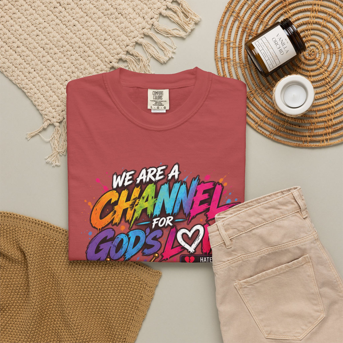 Channel for God's Love Christian T-Shirt | 1 John 4:7-8 | Pray & Bloom