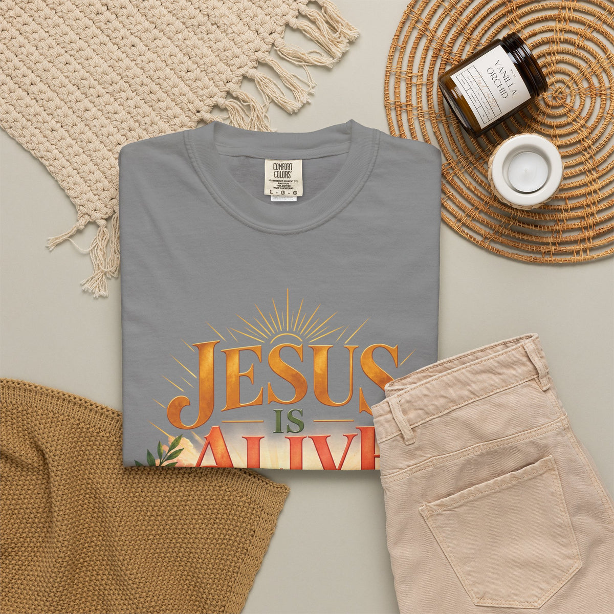 Jesus Is Alive Christian T-Shirt | Resurrection Faith Tee | Pray & Bloom