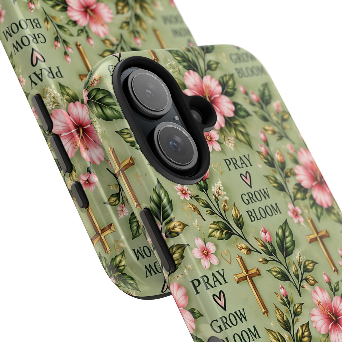Pray Grow Bloom Christian Phone Case | Floral Faith Case | Pray & Bloom