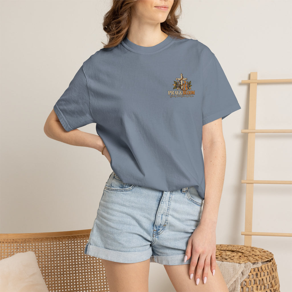 Grounded and Rooted in Him Christian T- Shirt | Pray & Bloom
