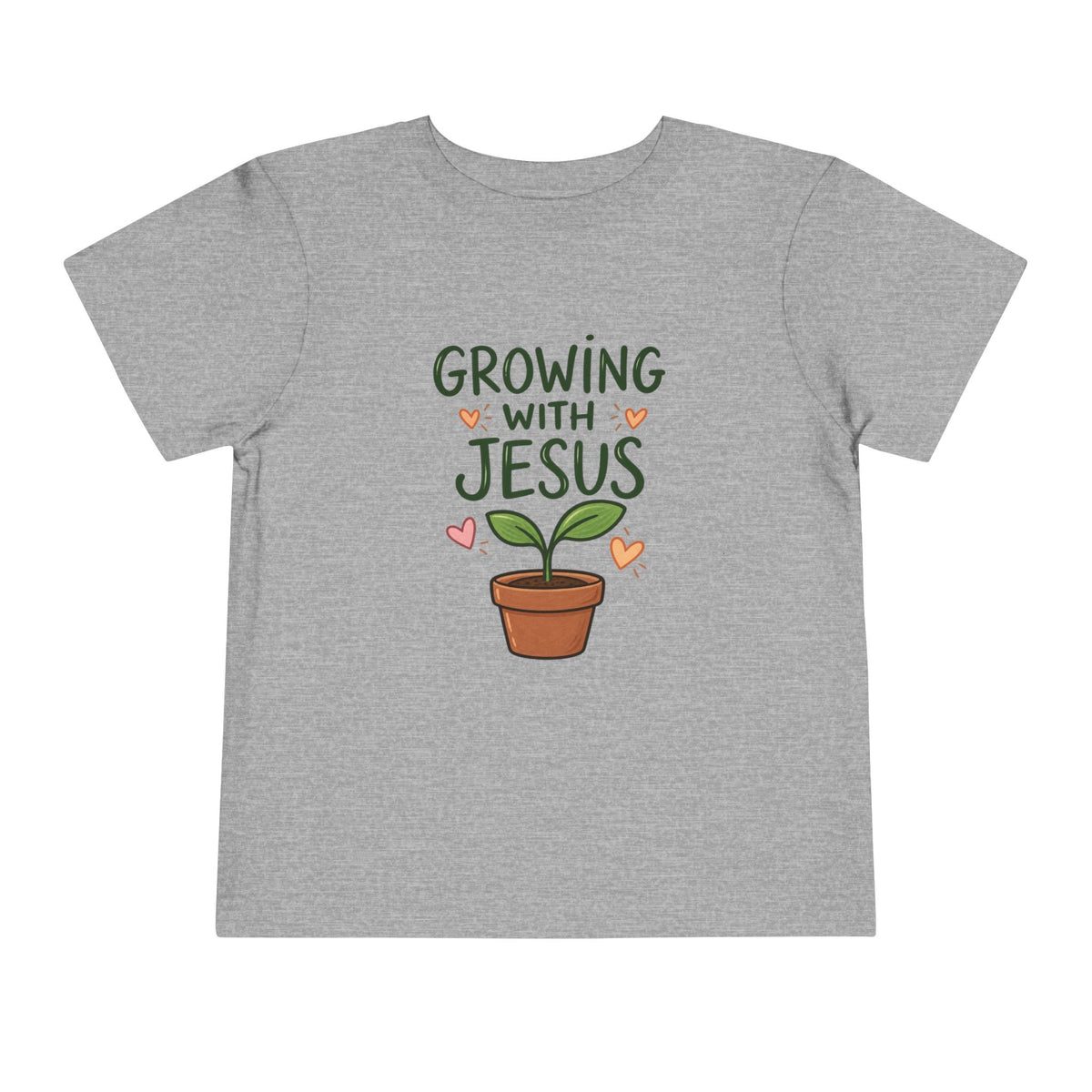 Growing With Jesus Kids T-Shirt | Christian Toddler Tee | Pray & Bloom