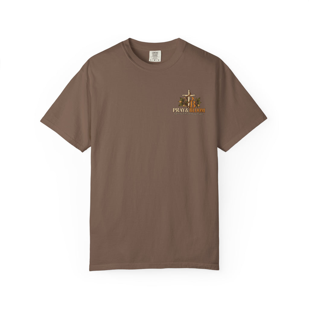 Grounded and Rooted in Him Christian T- Shirt | Pray & Bloom