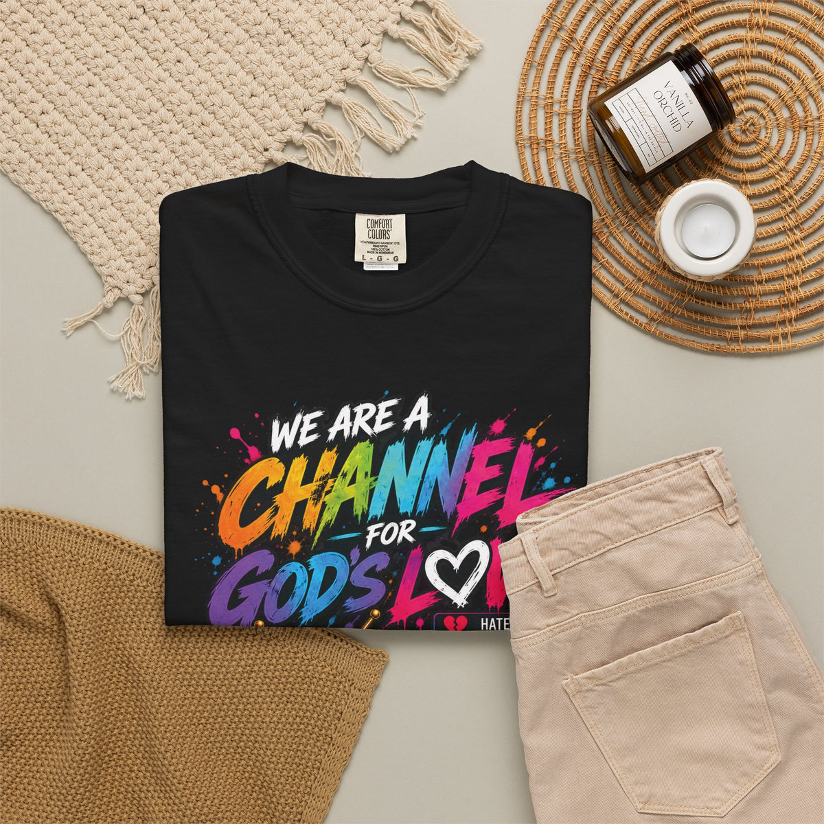 Channel for God's Love Christian T-Shirt | 1 John 4:7-8 | Pray & Bloom
