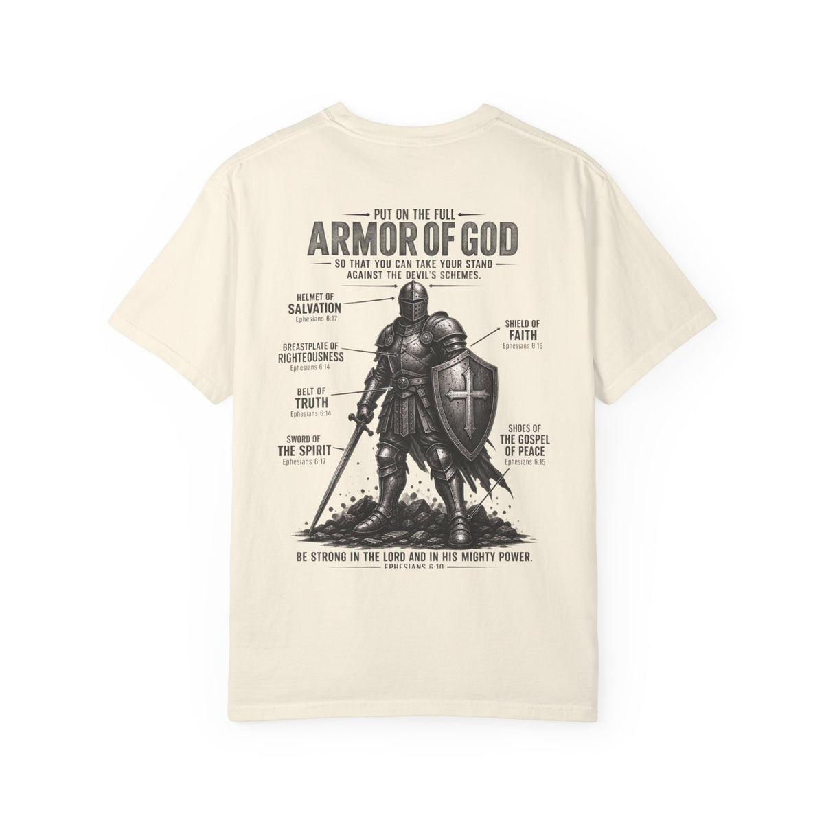 Armor of God Christian T-Shirt| Ephesians 6:10-18| Pray & Bloom
