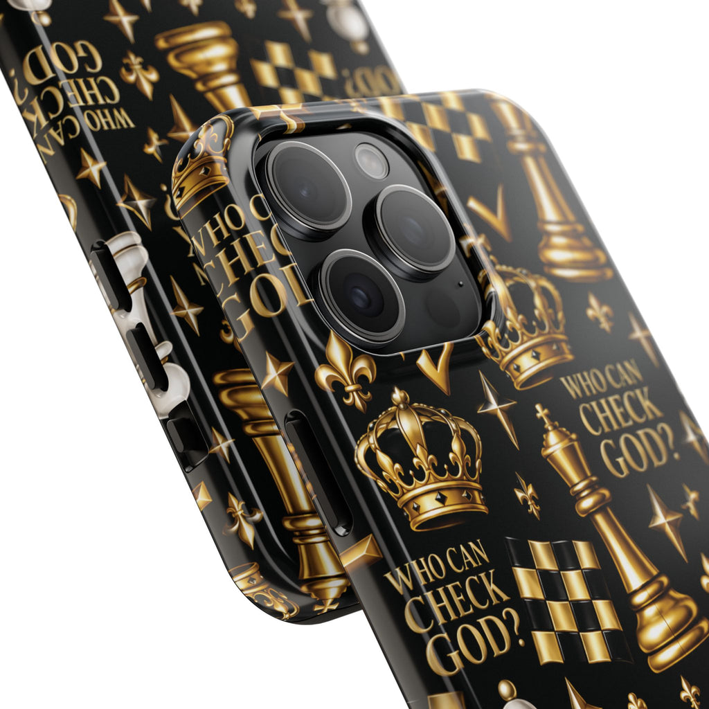 Who Can Check God? Faith Chess Tough Phone Case | Pray & Bloom