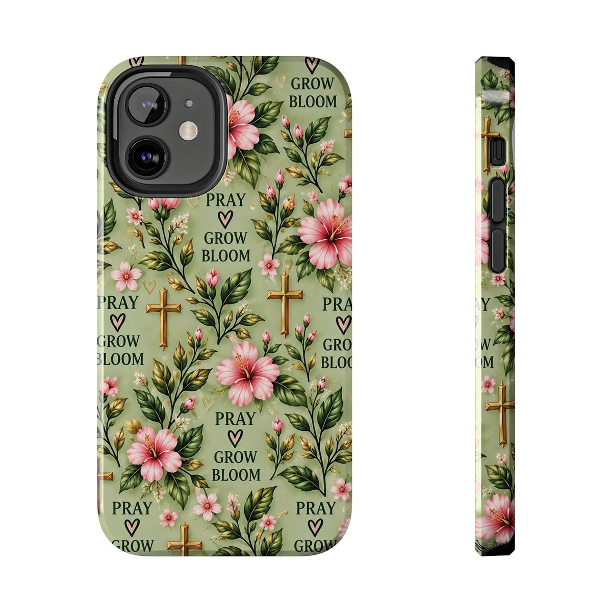 Pray Grow Bloom Christian Phone Case | Floral Faith Case | Pray & Bloom