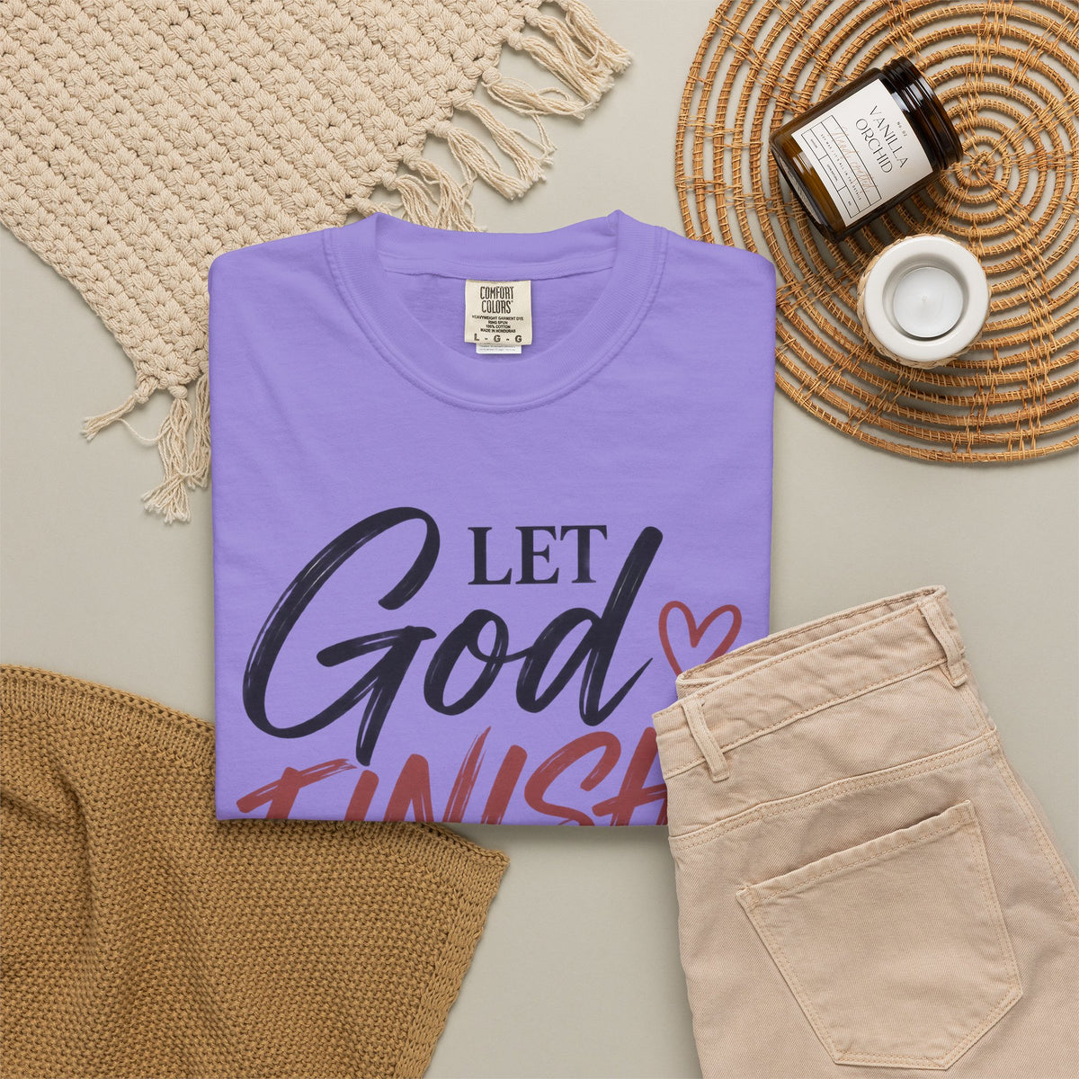 Let God Finish Writing Your Story Christian T-Shirt | Pray & Bloom