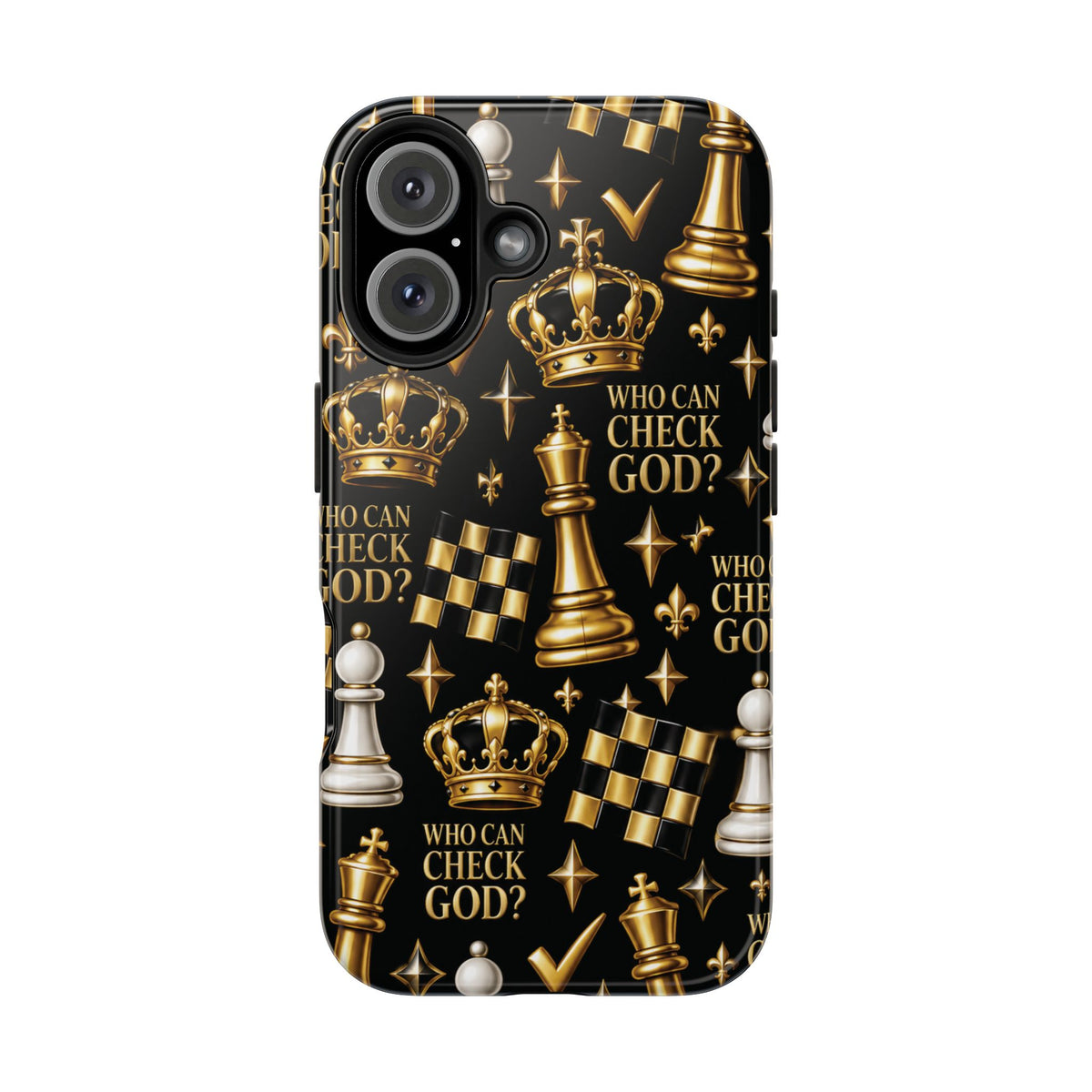 Who Can Check God? Faith Chess Tough Phone Case | Pray & Bloom