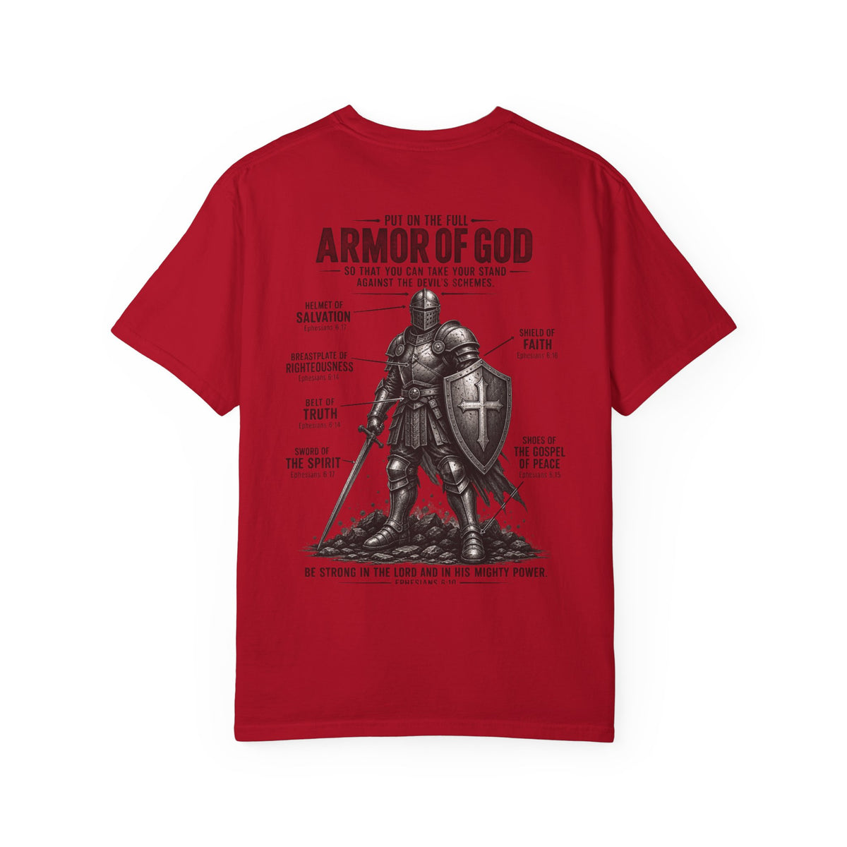 Armor of God Christian T-Shirt| Ephesians 6:10-18| Pray & Bloom