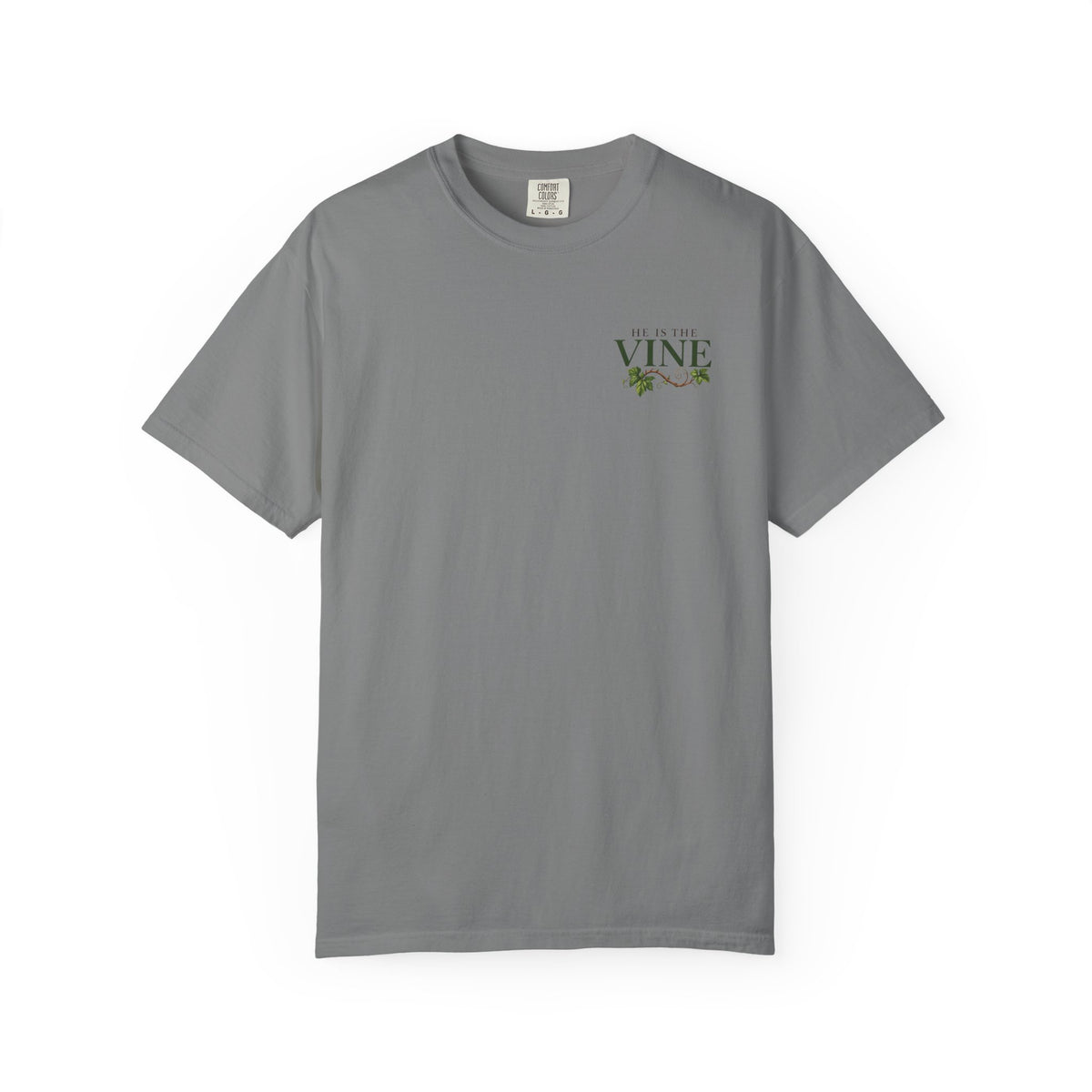 He Is the Vine Christian T-Shirt| John 15:5 Faith Based Tee| Pray & Bloom
