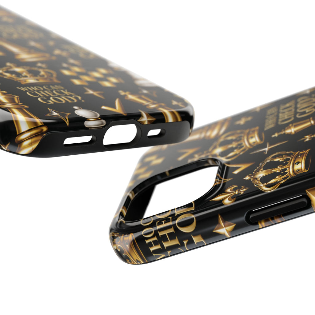 Who Can Check God? Faith Chess Tough Phone Case | Pray & Bloom