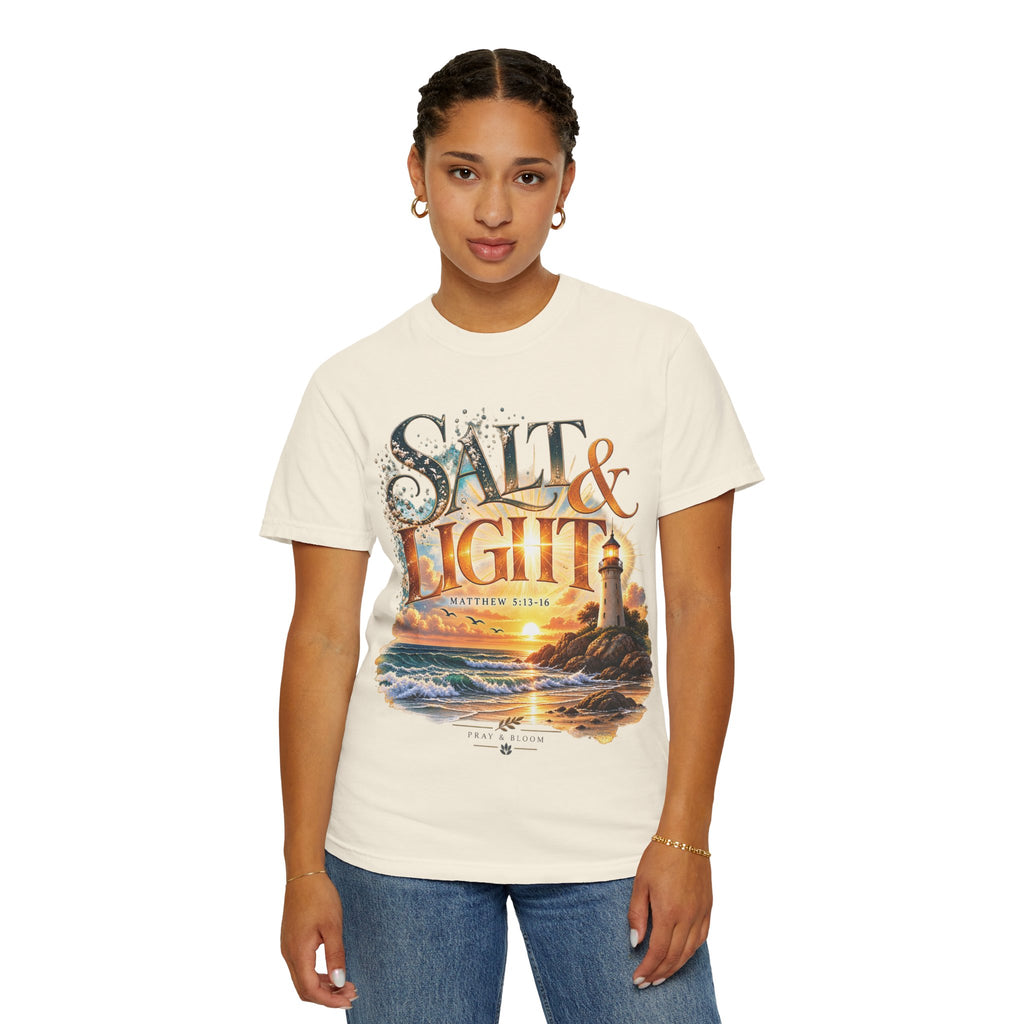 Salt & Light Christian T-Shirt | Matthew 5:13–16 Faith Tee | Pray & Bloom