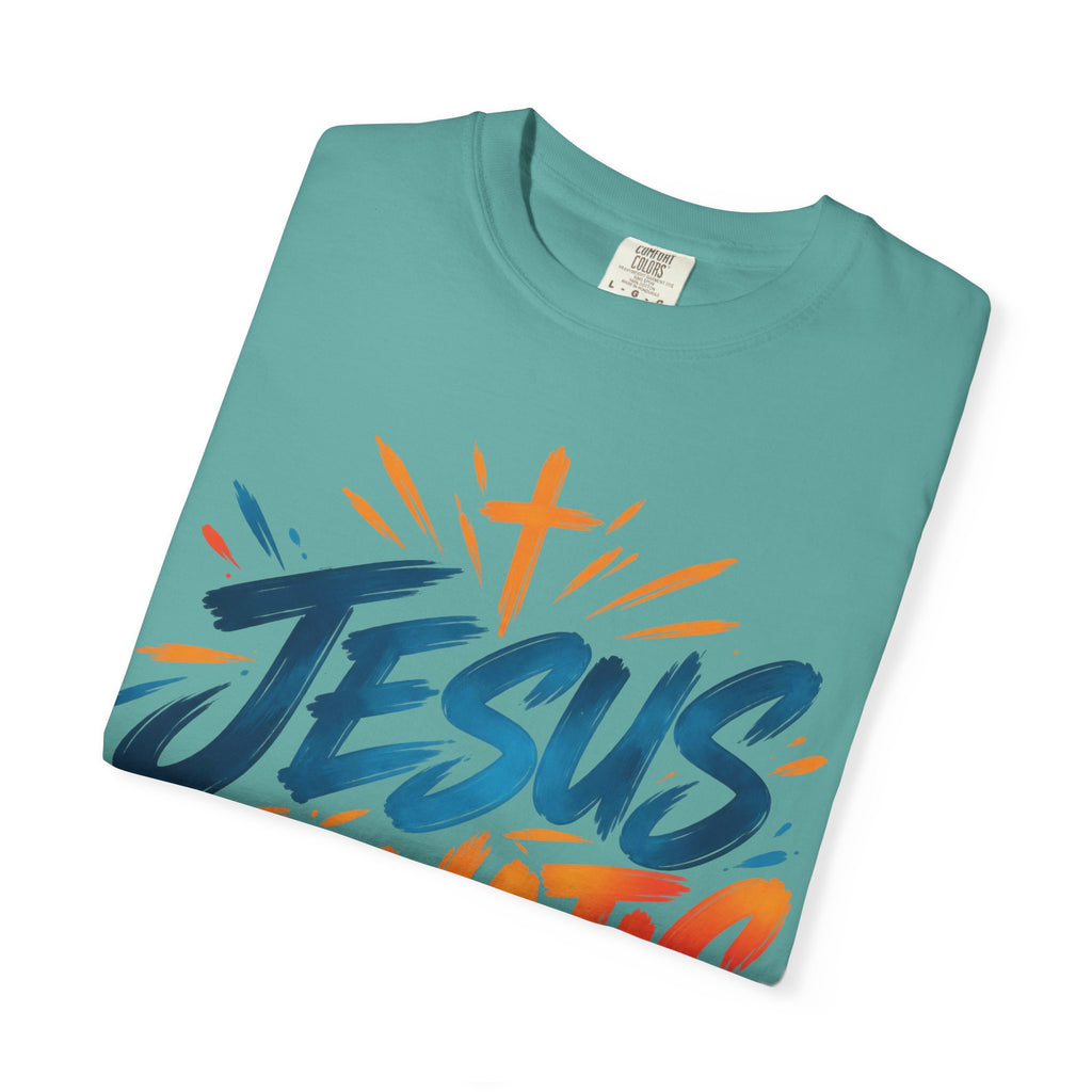 Jesus Fanatic Christian T-Shirt | Bold Colorful Faith Tee | Pray & Bloom