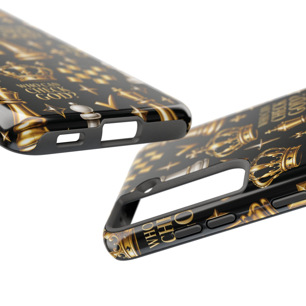 Who Can Check God? Faith Chess Tough Phone Case | Pray & Bloom