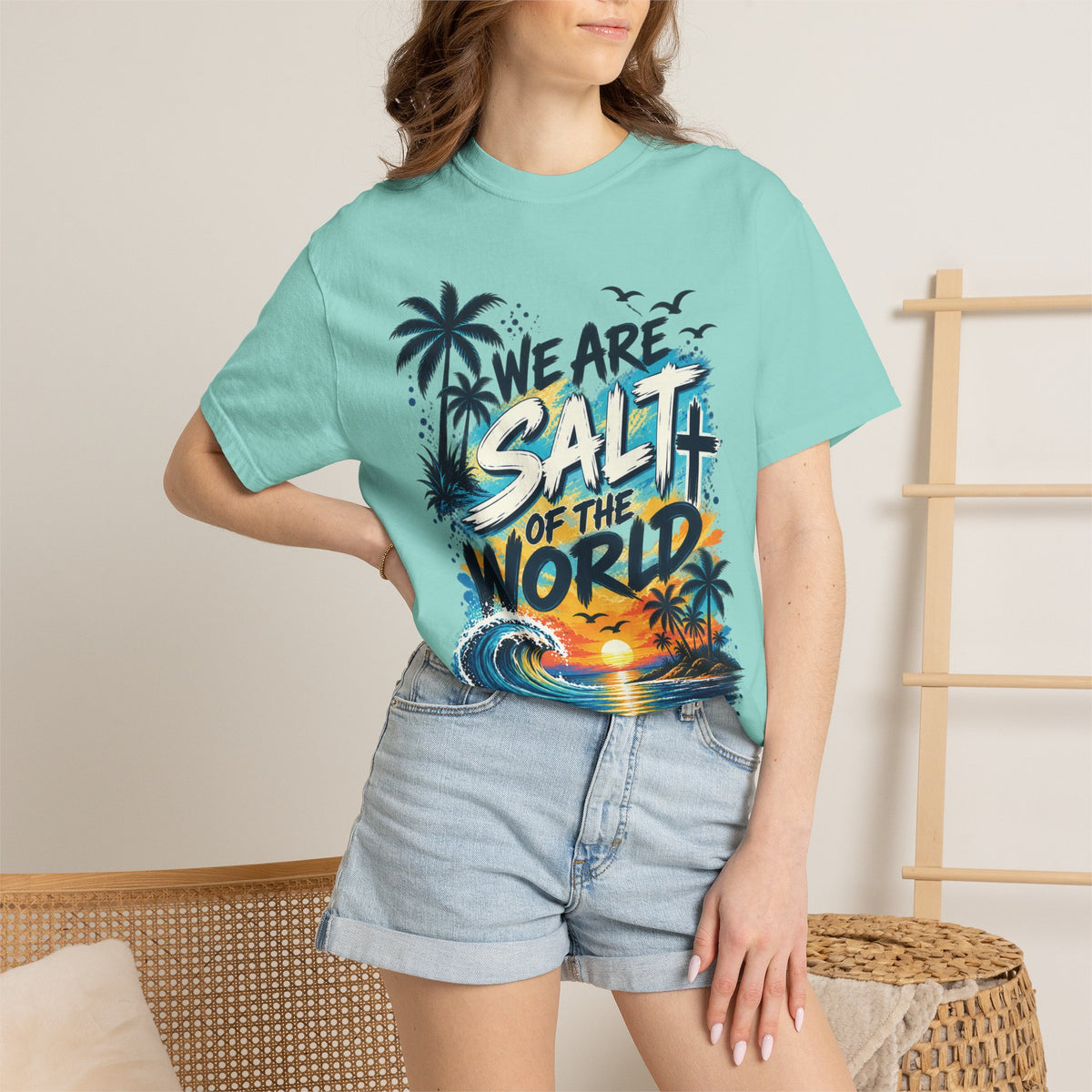 We are Salt of The World Christian T-Shirt | Matthew 5:13-14 Faith Tee | Pray & Bloom