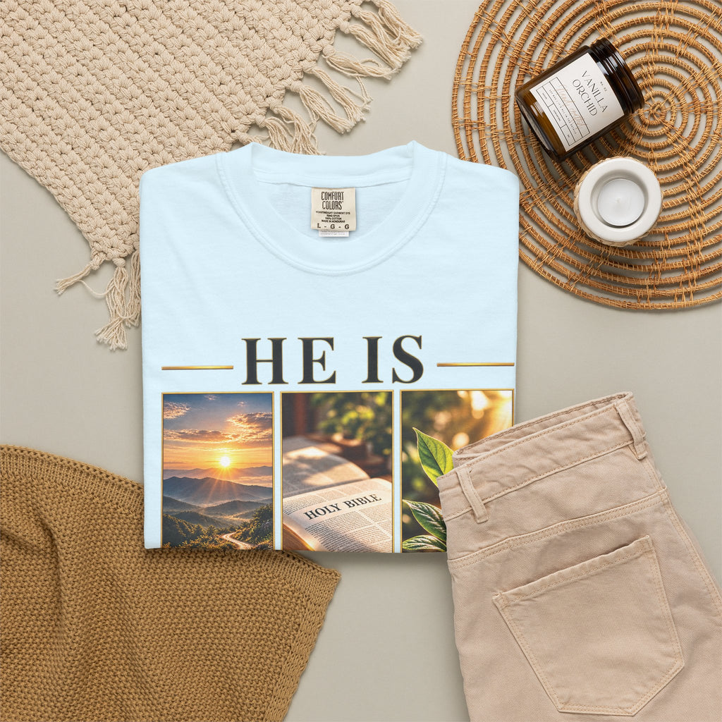 He Is the Way The Truth and The Life Christian T-Shirt | John 14:6 Faith Based Tee | Pray & Bloom