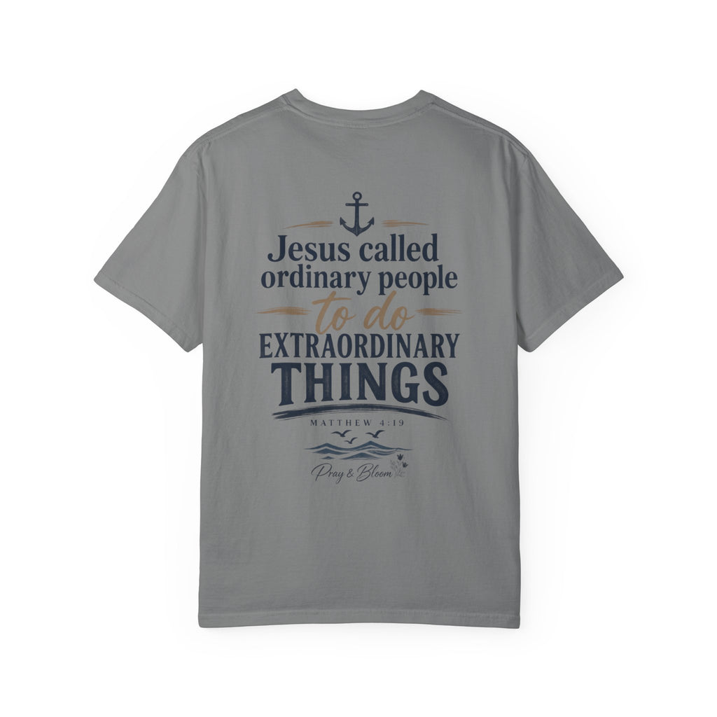 Fisher of Men Christian T-Shirt| Matthew 4:19| Pray & Bloom