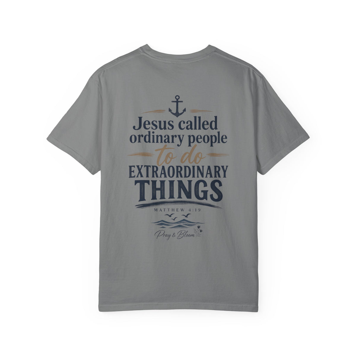 Fisher of Men Christian T-Shirt| Matthew 4:19| Pray & Bloom