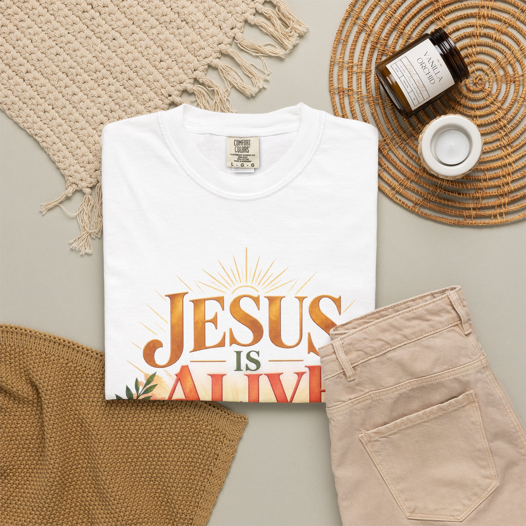 Jesus Is Alive Christian T-Shirt | Resurrection Faith Tee | Pray & Bloom
