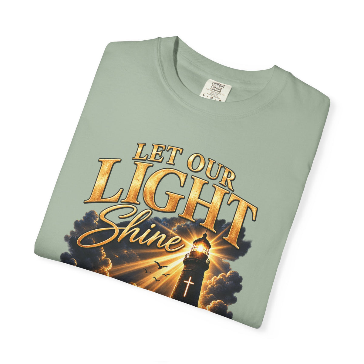 Let Your Light Shine Christian T-Shirt | Matthew 5:16 Faith Tee | Pray & Bloom