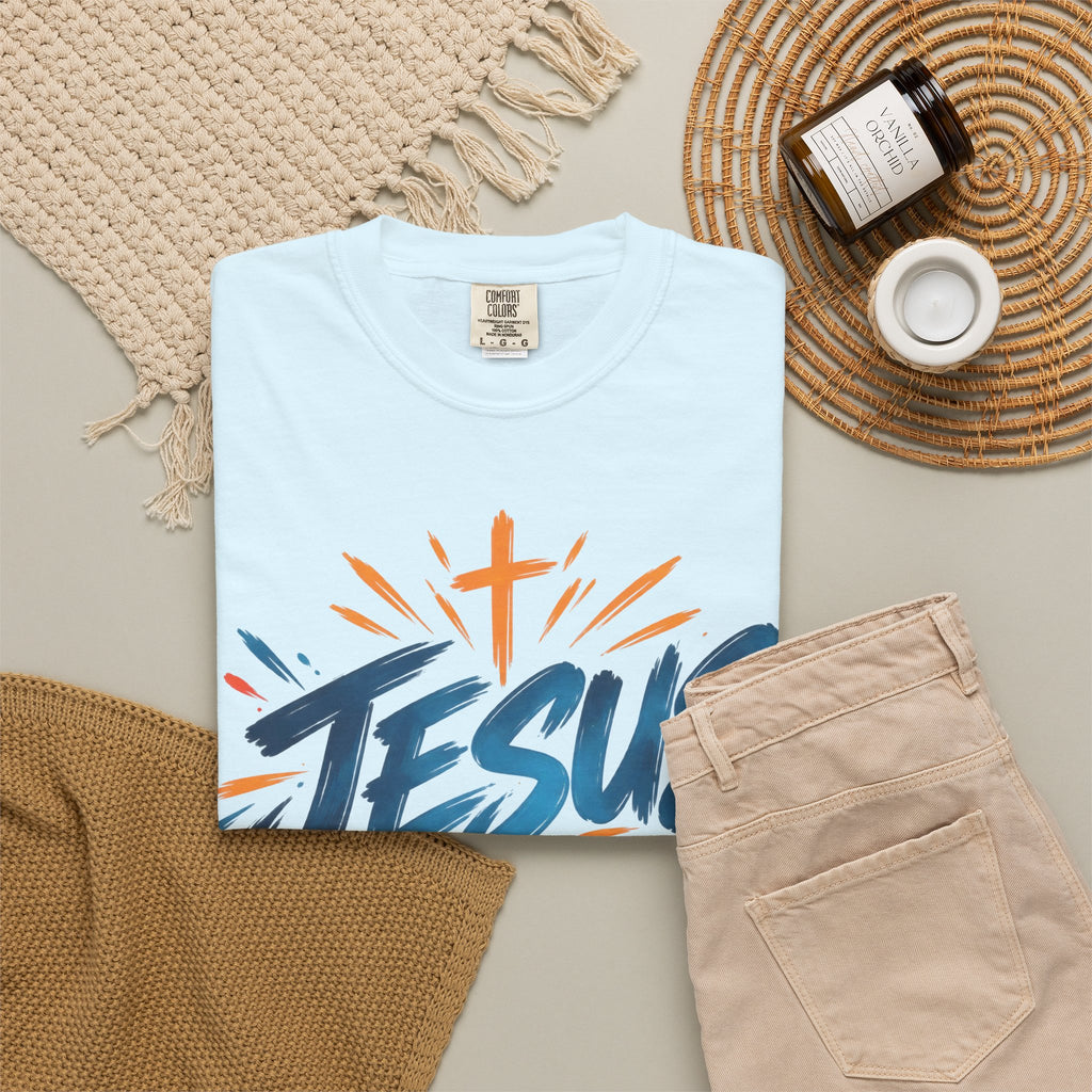 Jesus Fanatic Christian T-Shirt | Bold Colorful Faith Tee | Pray & Bloom