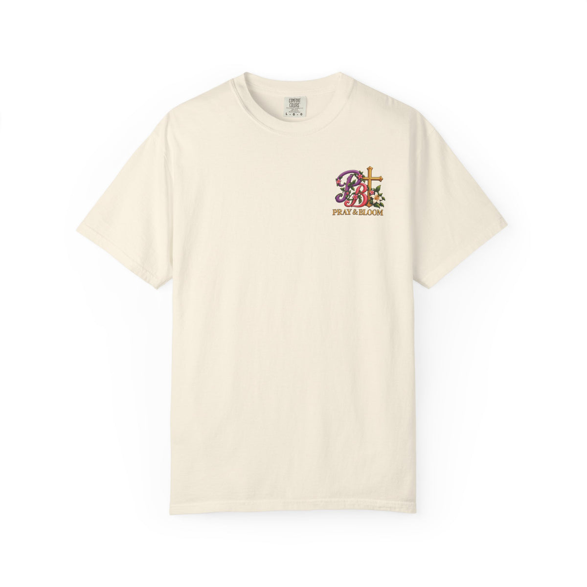 In His Hands Christian T-Shirt | Romans 8:28 Faith Tee | Every Thread Has a Purpose | Pray & Bloom