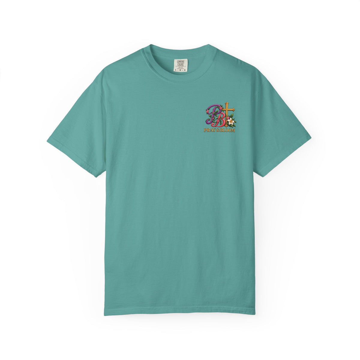 In His Hands Christian T-Shirt | Romans 8:28 Faith Tee | Every Thread Has a Purpose | Pray & Bloom