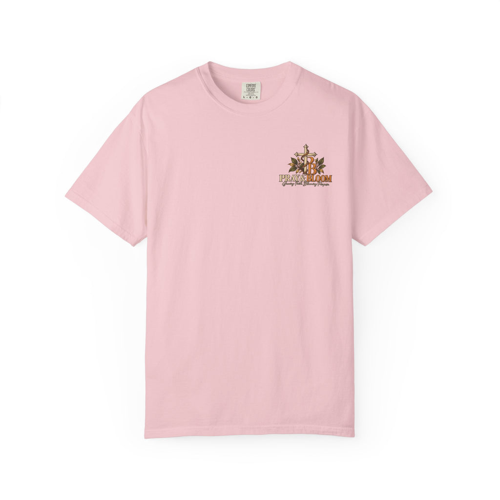 Grounded and Rooted in Him Christian T- Shirt | Pray & Bloom