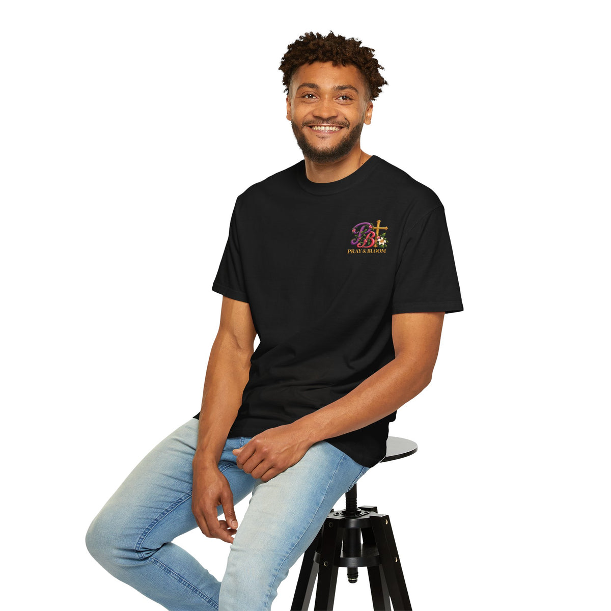 In His Hands Christian T-Shirt | Romans 8:28 Faith Tee | Every Thread Has a Purpose | Pray & Bloom