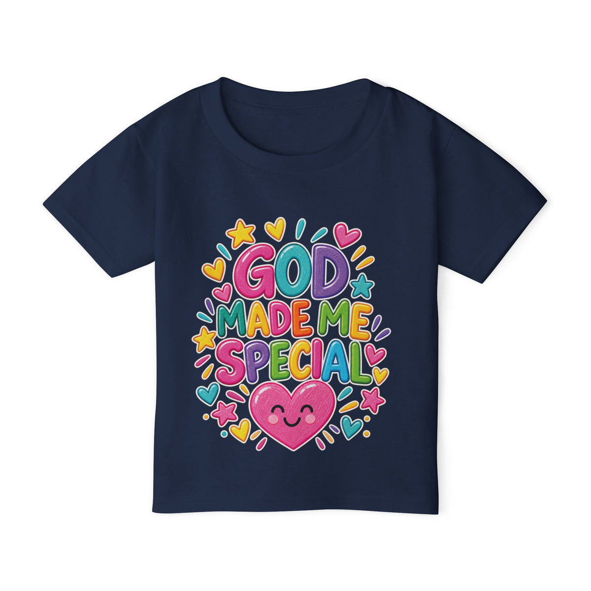 God Made Me Special Kids T-Shirt | Psalm 139:14 Christian Toddler Tee | Pray & Bloom