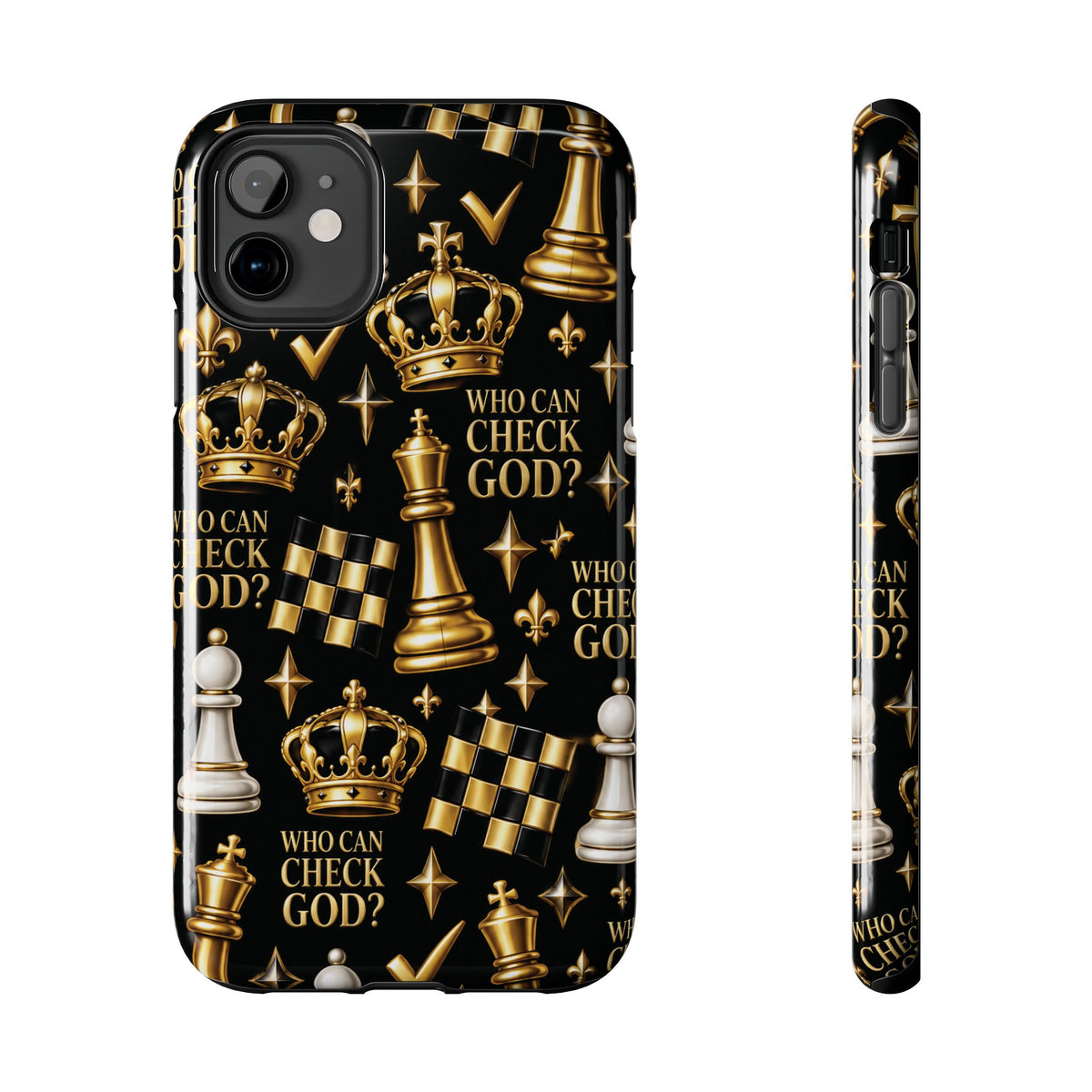 Who Can Check God? Faith Chess Tough Phone Case | Pray & Bloom