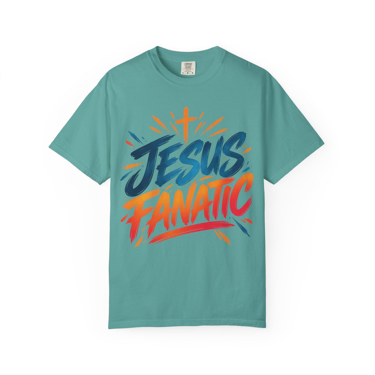 Jesus Fanatic Christian T-Shirt | Bold Colorful Faith Tee | Pray & Bloom