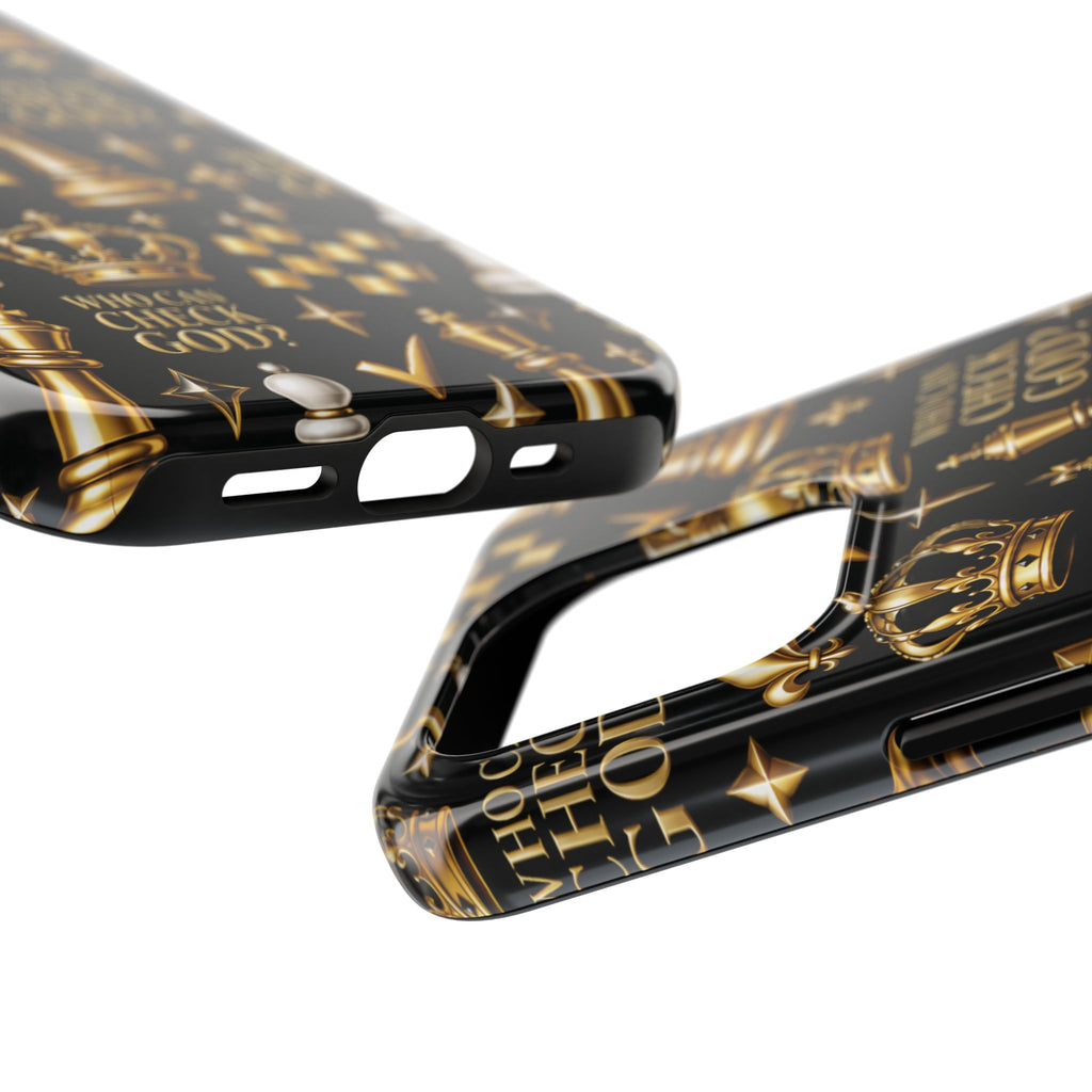 Who Can Check God? Faith Chess Tough Phone Case | Pray & Bloom