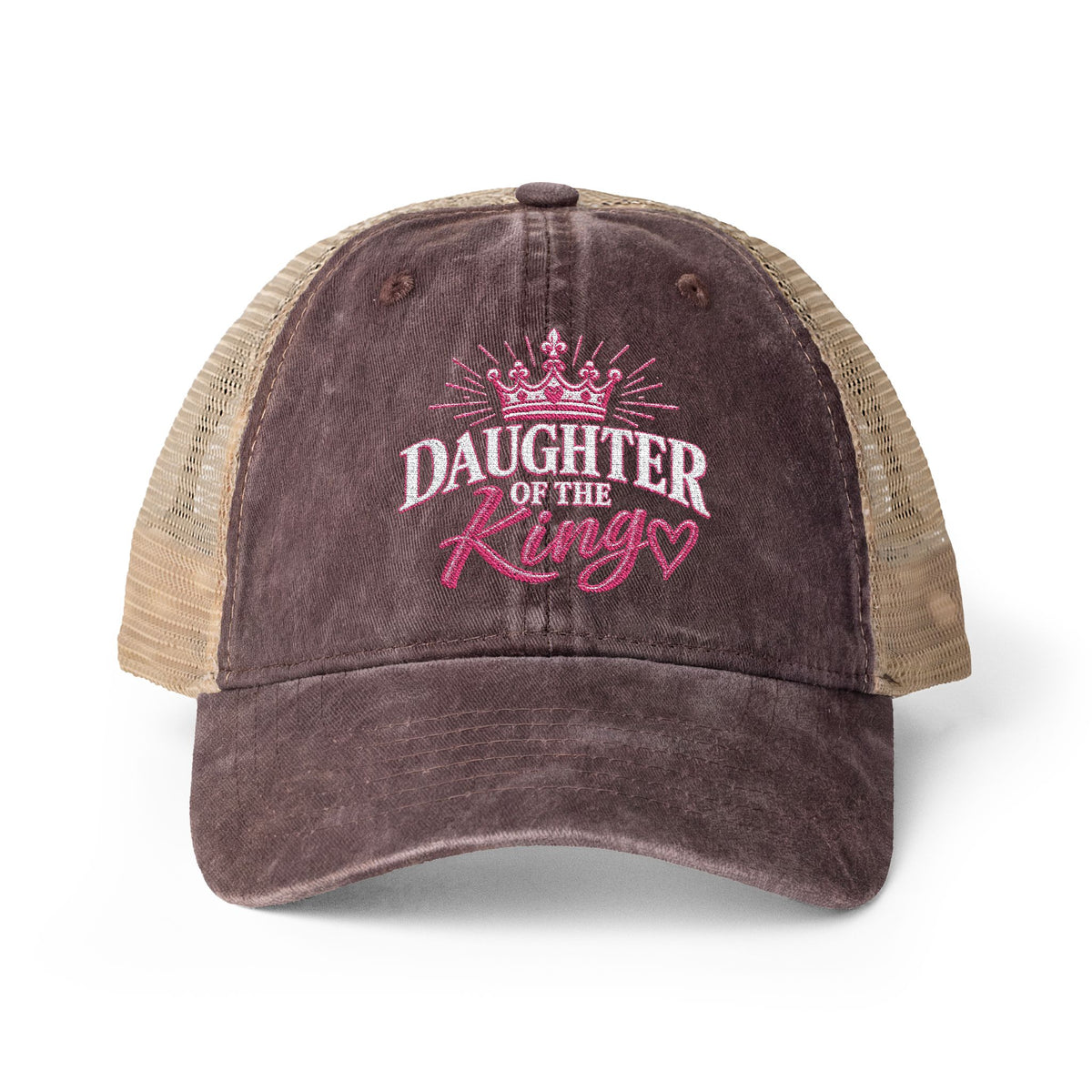 Daughter of the King Embroidered Trucker Cap | Pray & Bloom