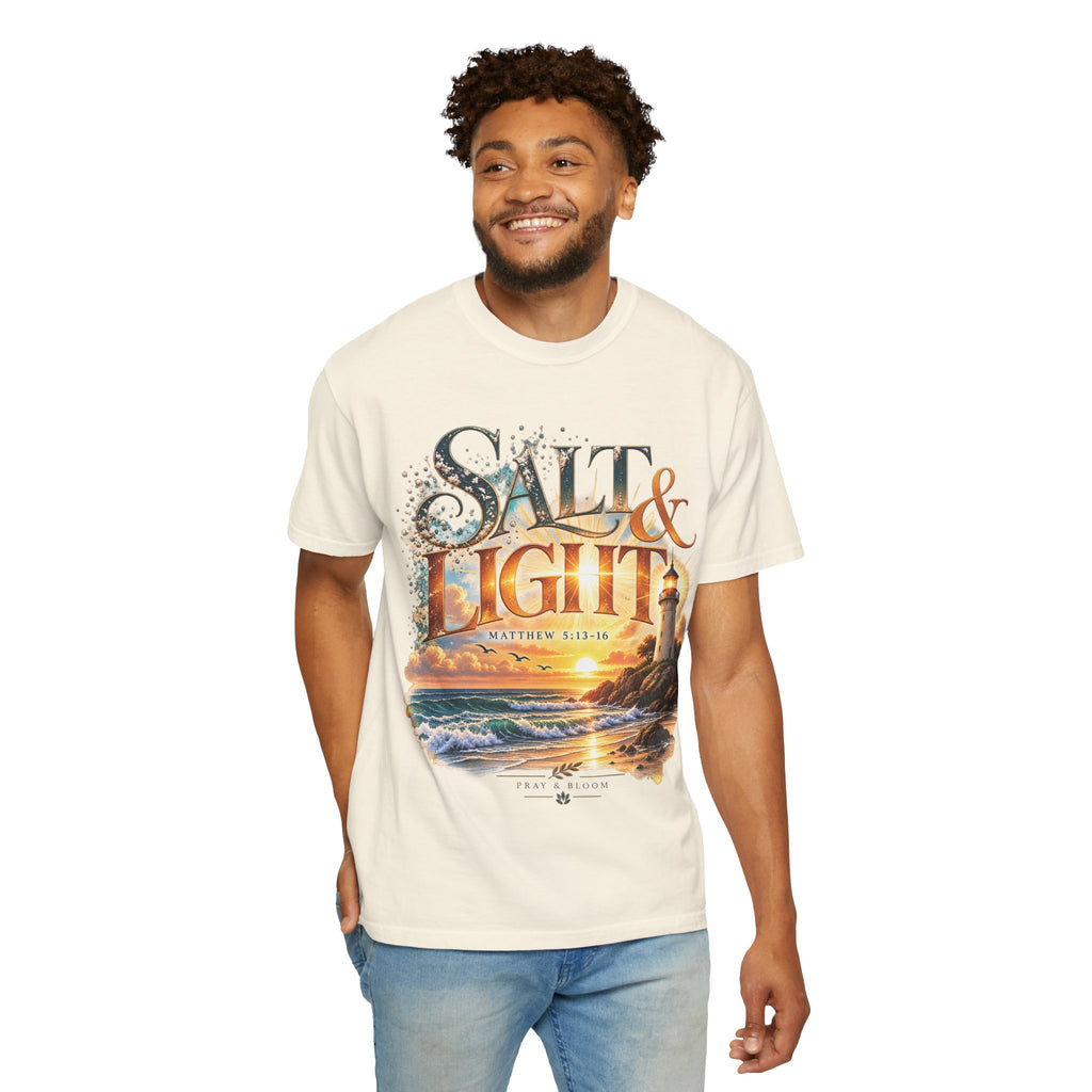 Salt & Light Christian T-Shirt | Matthew 5:13–16 Faith Tee | Pray & Bloom