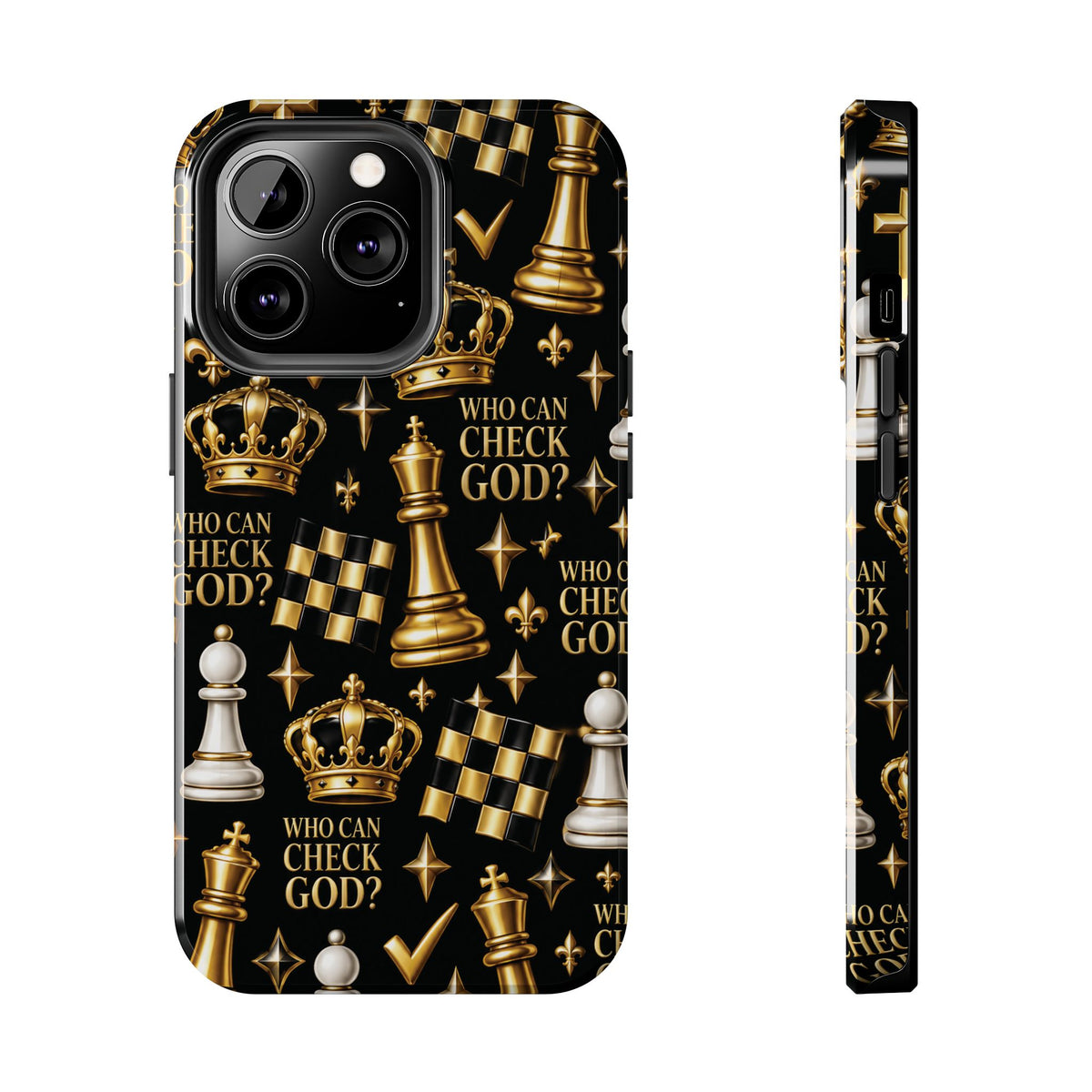Who Can Check God? Faith Chess Tough Phone Case | Pray & Bloom