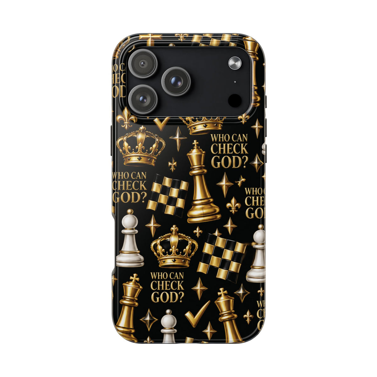 Who Can Check God? Faith Chess Tough Phone Case | Pray & Bloom