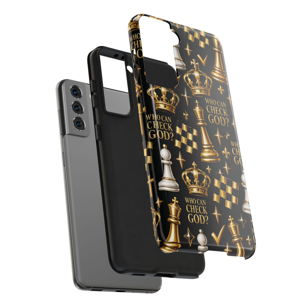 Who Can Check God? Faith Chess Tough Phone Case | Pray & Bloom
