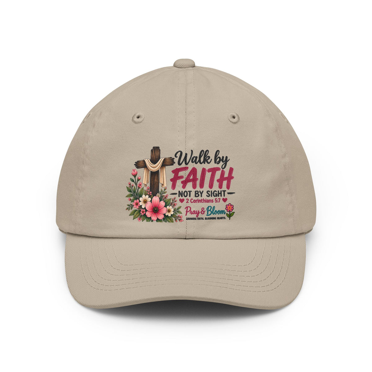 Walk by Faith, Not by Sight Christian Dad Hat | Pray & Bloom