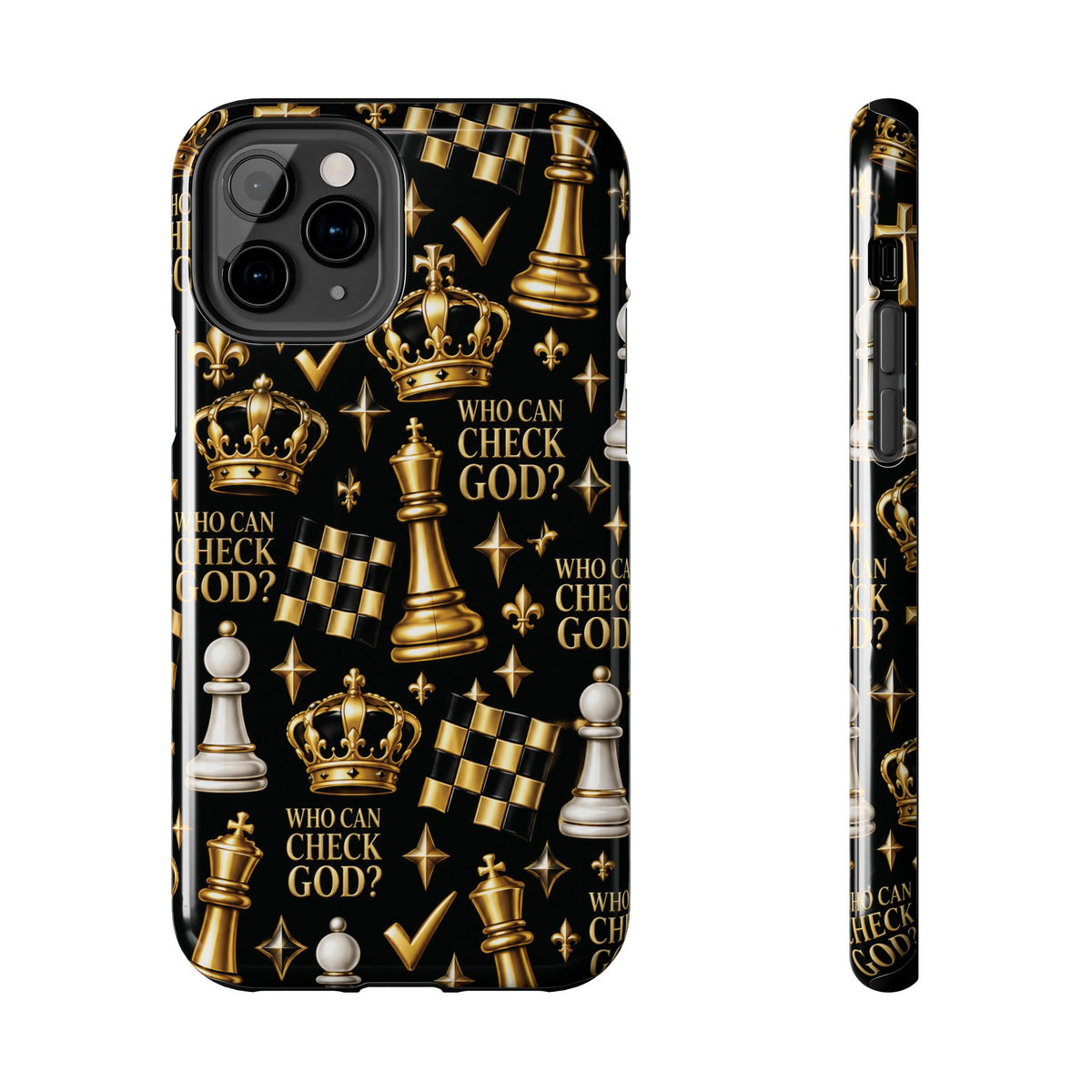 Who Can Check God? Faith Chess Tough Phone Case | Pray & Bloom