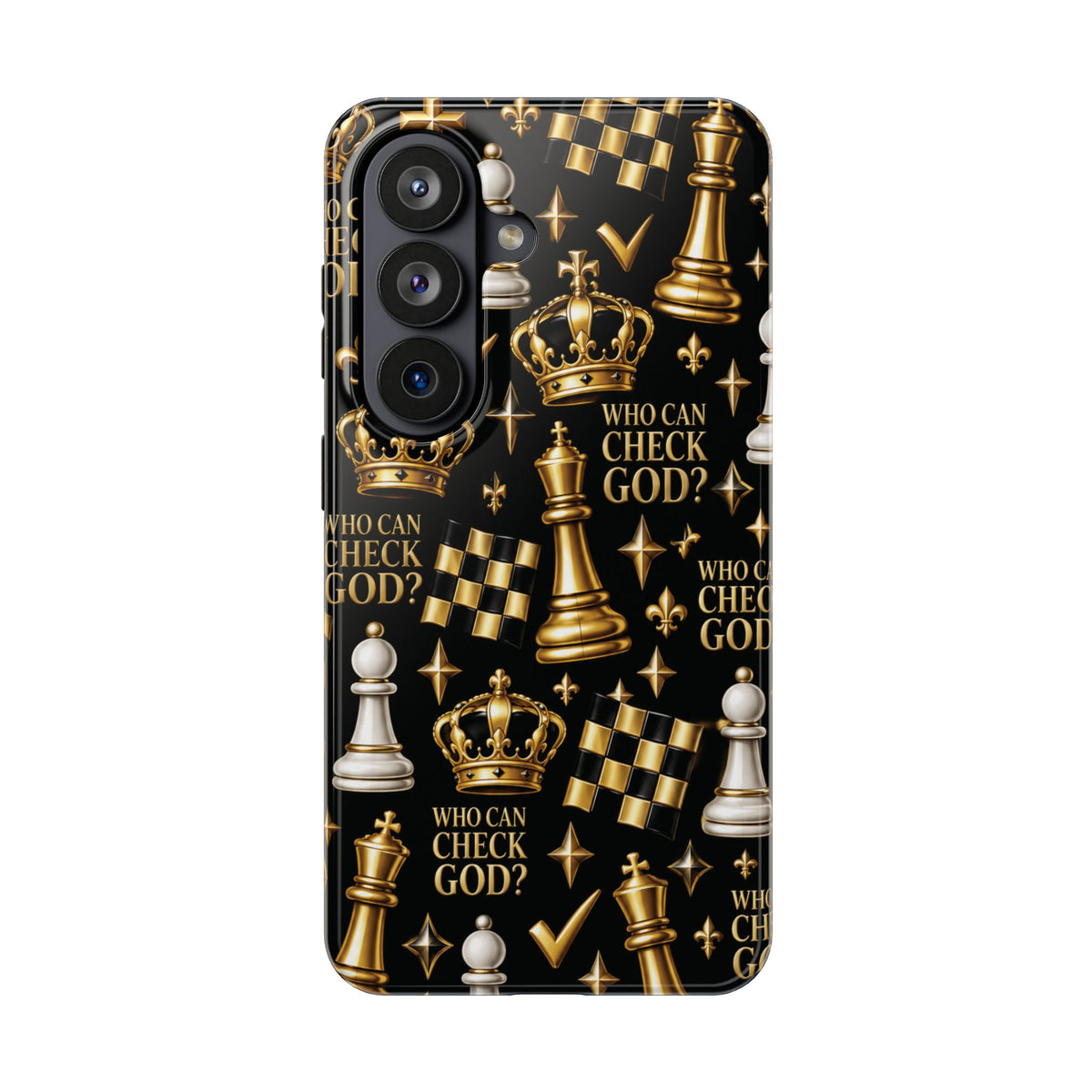 Who Can Check God? Faith Chess Tough Phone Case | Pray & Bloom